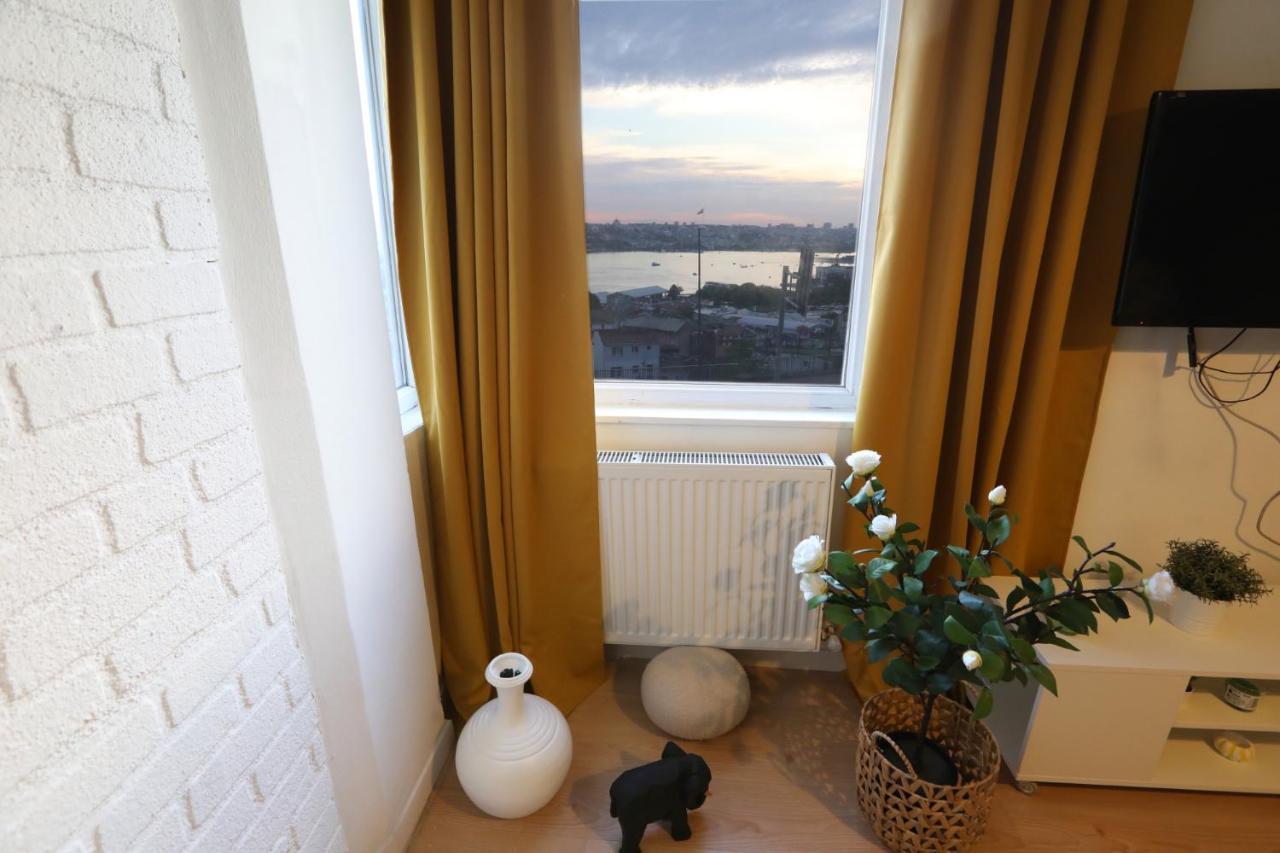 Apartamento Central Flat W Sea View And Near Galata Tower Estambul Exterior foto